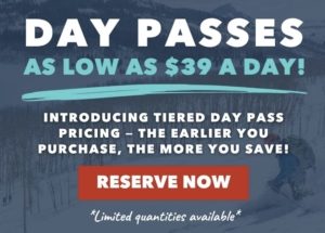 Day Passes on Sale from $39 per day